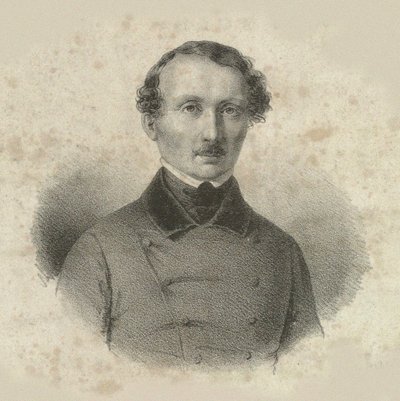 Portret van de componist Hans Christian Lumbye 1810-1874, 1846 door Emilius Ditlev Baerentzen