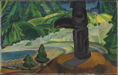 Skidegate, Graham Island, British Columbia door Emily Carr