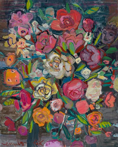 Overvloed, 2021 (olieverf op doek) door Emily Fox King