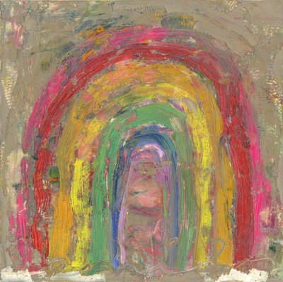 Regenboog, 2021 (olieverf op doek) door Emily Fox King