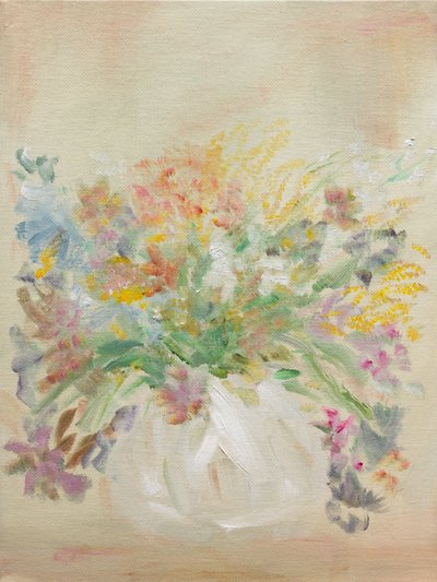 Kleurrijk bloemenboeket door Emily Tingey