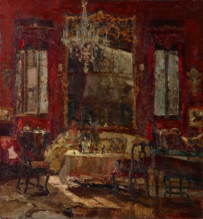 Rode kamer, c. 1922 door Emma Ciardi