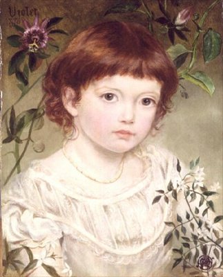 Violet - Portret van een meisje door Emma Sandys