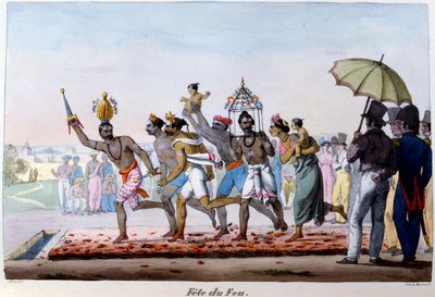 Festival van Vuur, India door Emmanuel Adolphe Midy
