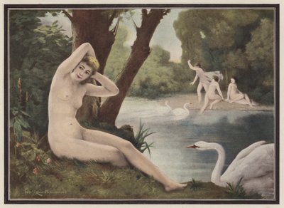 Leda, Spartaanse prinses uit de Griekse mythologie door Emmanuel Benner