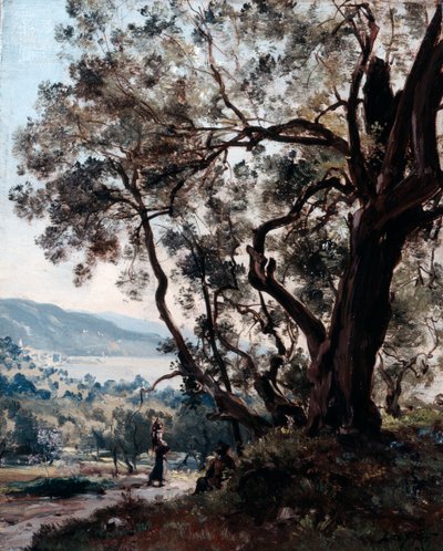 Roquebrune, 1892 door Emmanuel Lansyer