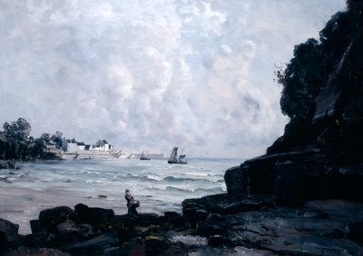 De haven van Douarnenez door Emmanuel Lansyer