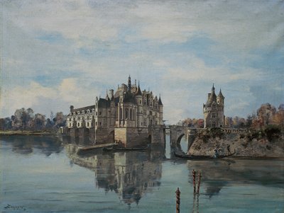 Het kasteel van Chenonceau, augustus 1891 door Emmanuel Lansyer