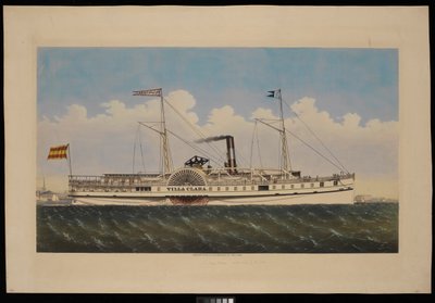 S.S. Villa Clara met uitzicht op New York door Endicott Endicott