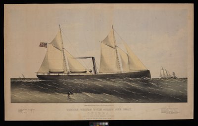 Verenigde Staten tweeschroef kanonneerboot. Spirea. Gebouwd door Saml H Pouk Fairhaven Conn. 1864... door Endicott Endicott