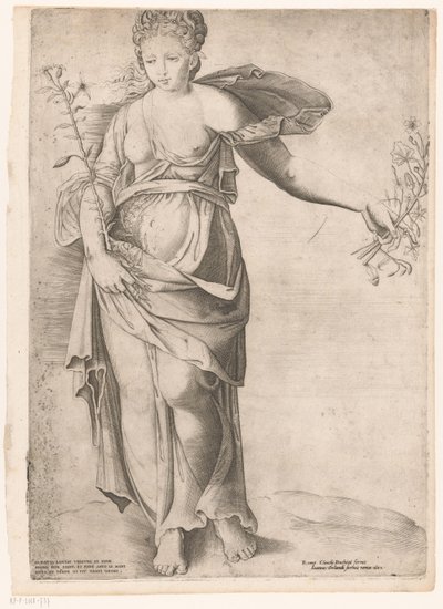 Flora of Proserpina door Enea Vico (attributed to)