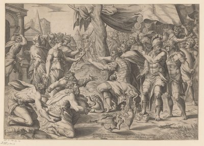 Scipio krijgt geschenken door Enea Vico (possibly)