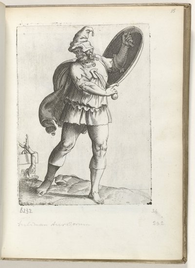 Spaanse krijgsman ca. 1550 door Enea Vico