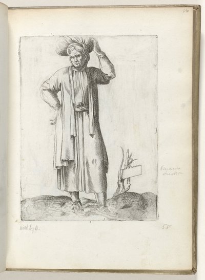 Spaanse landman ca. 1550 door Enea Vico