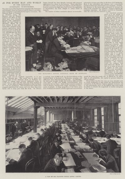 £1 voor elke Man en Vrouw in het Koninkrijk, £50.000.000 ingeschreven door English Photographer