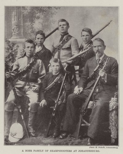 Een Boerenfamilie van Scherpschutters in Johannesburg door English Photographer