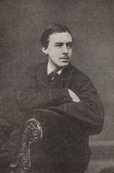 A E Housman, op school door English Photographer