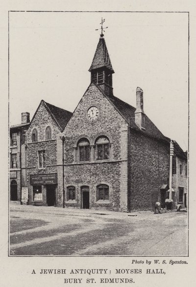 Een joodse oudheid, Moyses Hall, Bury St Edmunds door English Photographer