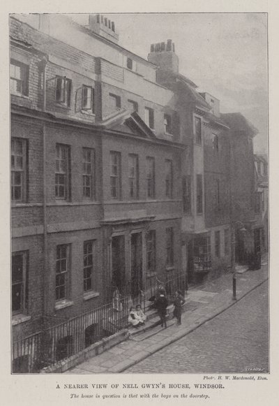 Een nader uitzicht op het huis van Nell Gwyn, Windsor door English Photographer