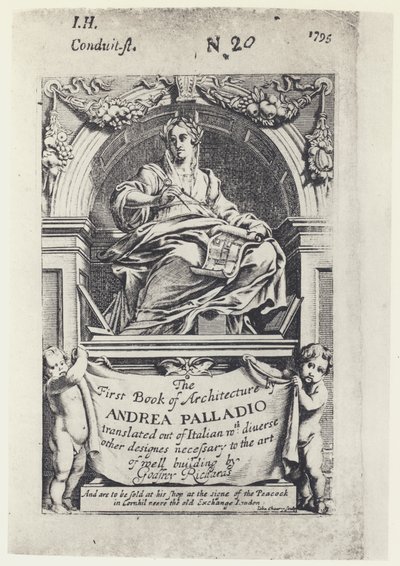 A Palladio, Het Eerste Boek van Architectuur, Tr G Richards 1668 door English Photographer