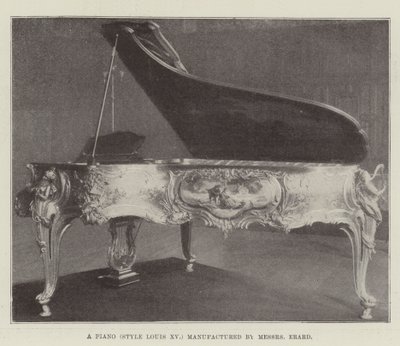 Een Piano (Stijl Louis XV) vervaardigd door Messers Erard door English Photographer