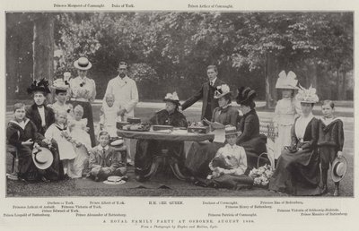 Een koninklijk familiefeest op Osborne, augustus 1898 door English Photographer