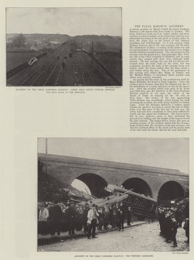 Ongeluk op de Great Northern Railway door English Photographer