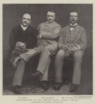 Beheerders van de British South Africa Company door English Photographer