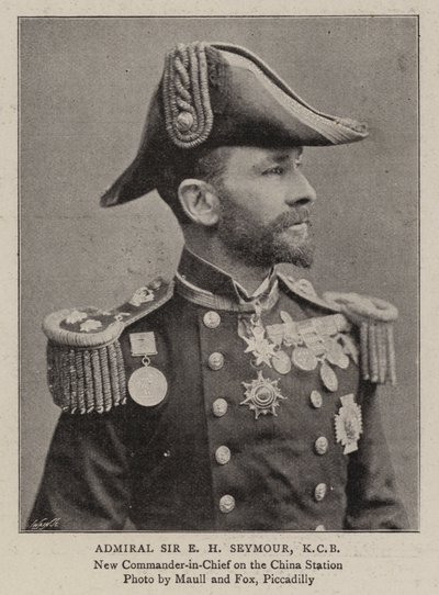 Admiraal Sir E H Seymour, KCB door English Photographer