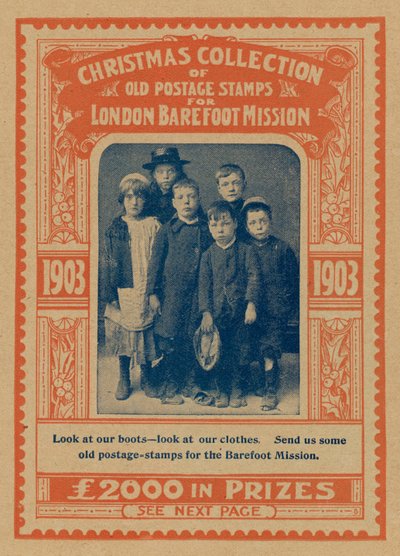 Advertentie voor de London Barefoot Mission door English Photographer
