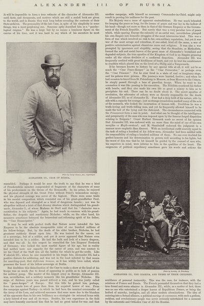 Alexander III van Rusland door English Photographer