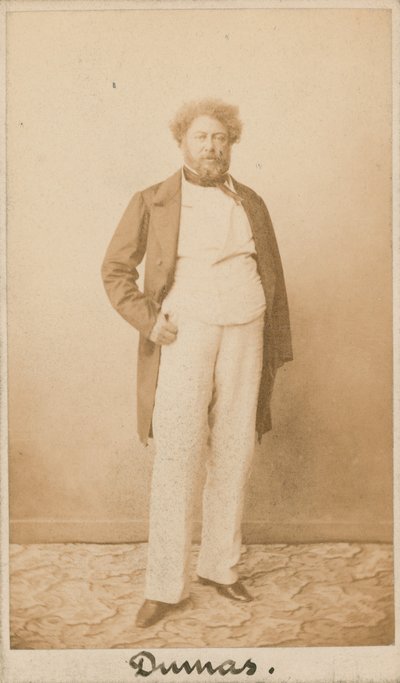 Alexandre Dumas, schrijver door English Photographer