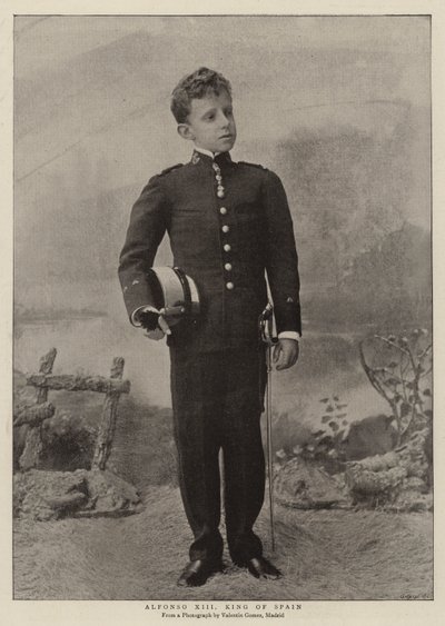 Alfonso XIII Koning van Spanje door English Photographer