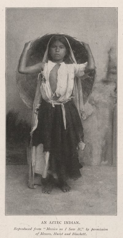 Een Azteekse Indiaan door English Photographer