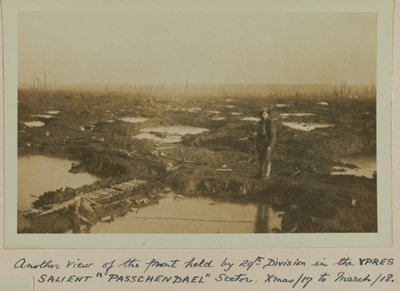 Een ander zicht op het front gehouden door de 29e Divisie in de YPRES SALIENT 