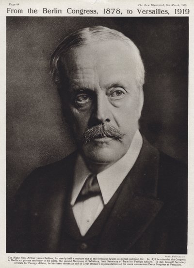 Arthur Balfour, Britse conservatieve politicus en premier door English Photographer