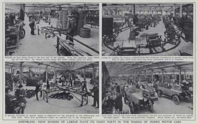Assemblage, Hoe arbeidsverdeling zijn vele rollen speelt in de productie van Morris Motor Cars door English Photographer