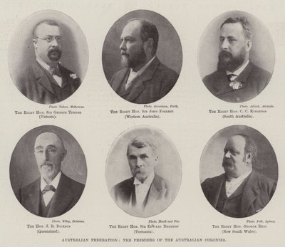 Australische federatie, de premiers van de Australische koloniën door English Photographer