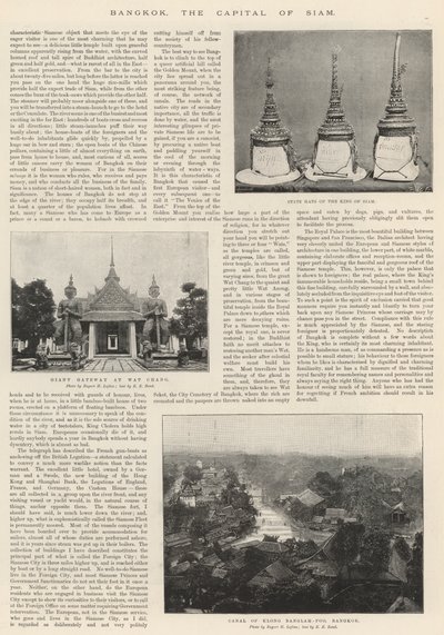 Bangkok, de Hoofdstad van Siam door English Photographer