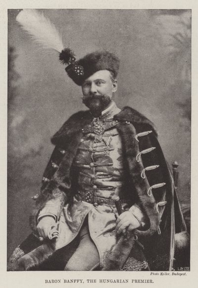 Baron Banffy, de Hongaarse premier door English Photographer