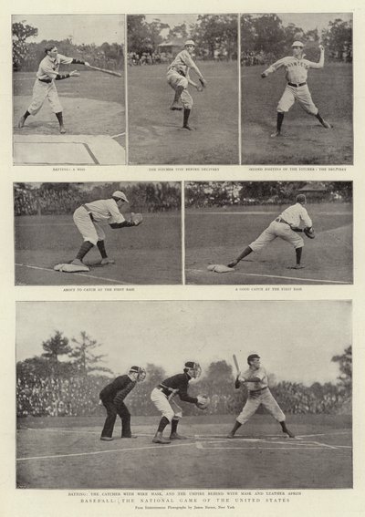 Honkbal, het Nationale Spel van de Verenigde Staten door English Photographer