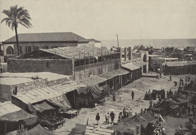 Bazaar van Joppa, de stad van Simon de leerlooier door English Photographer
