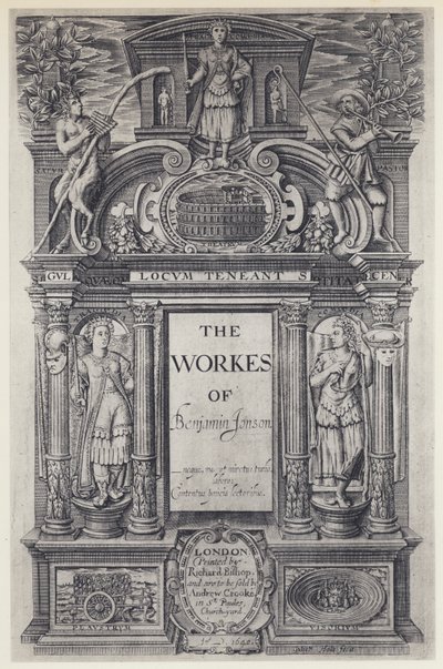 Ben Jonson, De werken, W Stansby 1616 door English Photographer