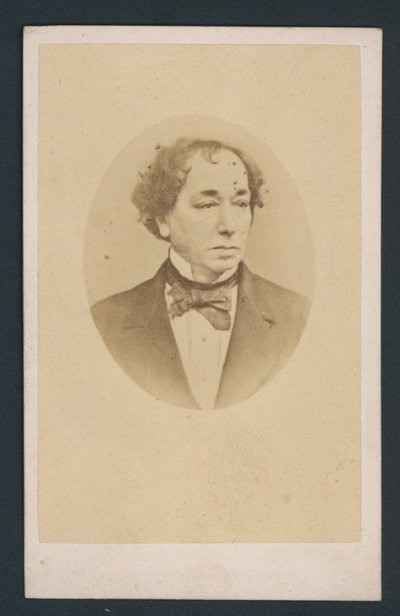 Benjamin Disraeli, visitekaartje door English Photographer