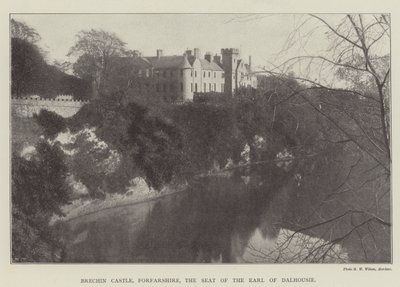 Brechin Kasteel, Forfarshire, de Residentie van de Graaf van Dalhousie door English Photographer