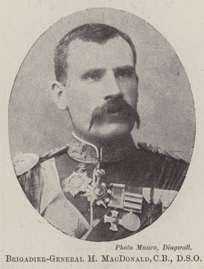 Brigadegeneraal H MacDonald, CB, DSO door English Photographer