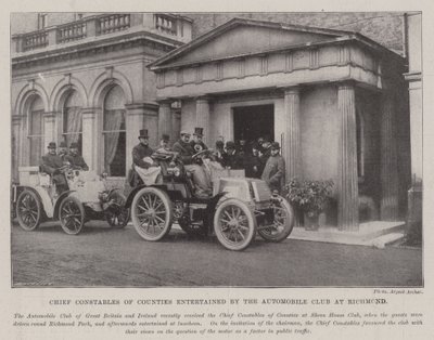 Hoofdcommissaris van de provincies vermaakt door de Automobile Club in Richmond door English Photographer