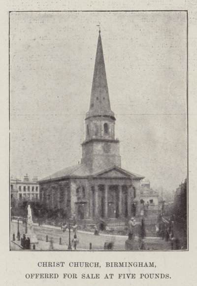 Christ Church, Birmingham, te koop aangeboden voor vijf pond door English Photographer