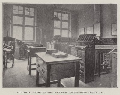 Zetterij van het Borough Polytechnic Institute door English Photographer