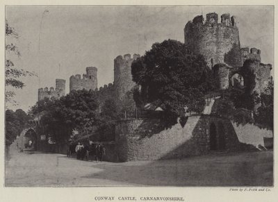 Conway Kasteel, Carnarvonshire door English Photographer